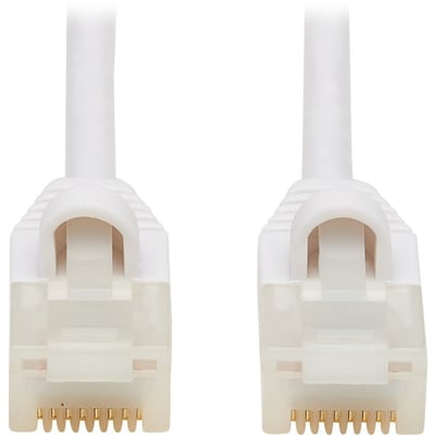 Eaton Tripp Lite Series Safe-IT Cat6a 10G Snagless Antibacterial S/FTP Ethernet Cable (RJ45 M/M), PoE, White, 7 ft. (2.13 m)