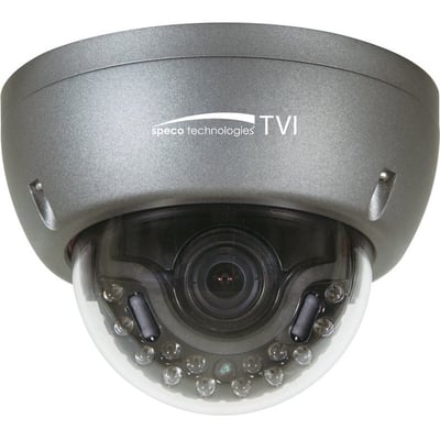 Speco Intense-IR 2 Megapixel Indoor/Outdoor HD Surveillance Camera - Color, Monochrome - Dome - Dark Gray