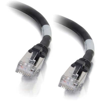 1FT CAT6A BLACK SNAGLESS SHIELDED PATCH CABLE