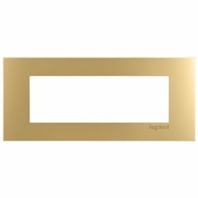 Wiremold dash 3-Cube Trim Plate in Bronze