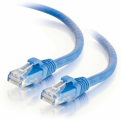 Quiktron Q-Series Patch Cords, Cat6, Booted, Blue, 75 Ft