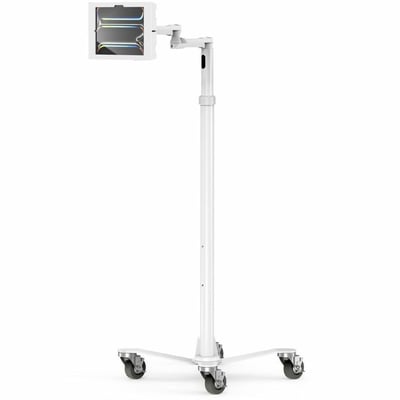 IPAD PRO M4 11IN (2024), APEX ENCLOSURE ROLLING CART - RISE FREEDOM EXTENDED WHI