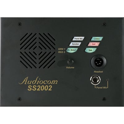 2 CH DESKTOP SPEAKER STATION W/ ANGLE BOX, (2) XLR-6.