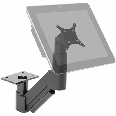 HAT Design Works 3520-250-104 Desk Mount for Monitor, Touchscreen Monitor - Vista Black - Landscape/Portrait