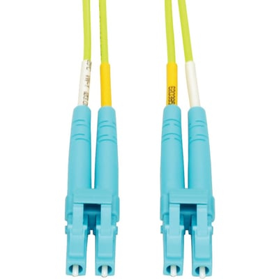 Tripp Lite by Eaton 100G Duplex Multimode 50/125 OM5 LSZH Fiber Optic Cable (LC/LC) Lime Green 3 m