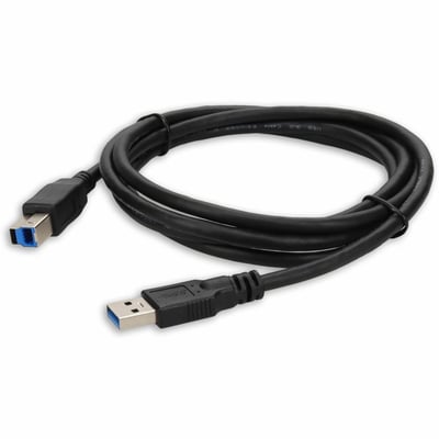 6FT USB 3.0 (A) TO USB 3.0 (B) M TO M CABLE BLACK