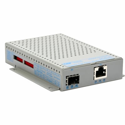10/100/1000 RJ-45 POE+ MEDIA CO NVERTER SFP DC