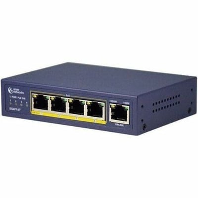Amer Networks 5 port Gig Ethernet with 4 PoE at ports SG4P1AT