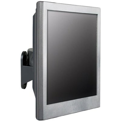 THE 9110 WALL MOUNT FITS MONITORS/TVS UP TO 43IN AND 30 LBS. OFFERS TILT UP TO 3