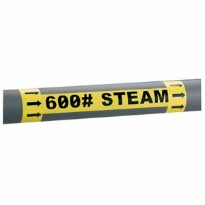 P1CA STEEL VYL 1IN WX25FT L BLKWHT EA