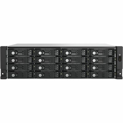 QNAP TL-R1600PES-RP Drive Enclosure SATA/600, SATA/300 - PCI Express Host Interface - 3U Rack-mountable