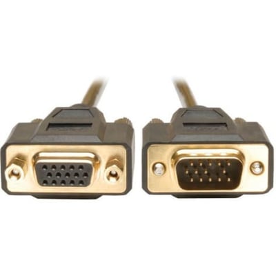 Eaton Tripp Lite Series VGA Monitor Extension Cable, 640x480 (HD15 M/F), 6 ft. (1.83 m)