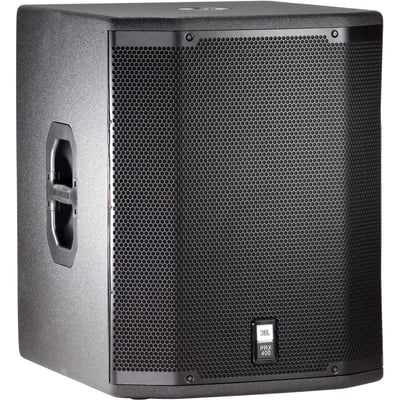 JBL Professional PRX418S Indoor Pole Mount, Floor Standing Woofer - 1600 W RMS - Black