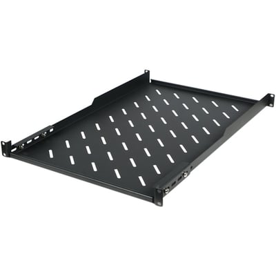 Claytek WA-SF96B-1U Mounting Shelf for Server Cabinet - Black