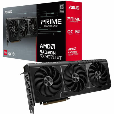 ASUS PRIME RADEON RX 9070 XT OC EDITION GRAPHICS CARD PCIE 5.0