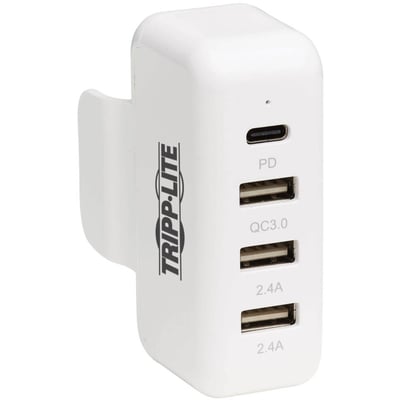 Tripp Lite by Eaton Portable Power Expansion Hub for Apple USB-C Power Adapter - 4 Ports (3 USB-A 1 USB-C 45W)