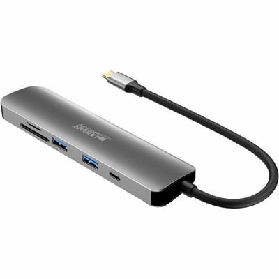 URBAN FACTORY 6-IN-1 USB-C HUB WITH 2 USB-A / 1 HDMI 4K / 2 CARD READERS AND 1 U