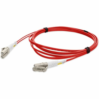 AddOn 3m LC to LC Red OM1 Duplex OFNR (Riser-Rated) TAA MMF Fiber Patch Cable