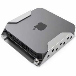 MAC MINI SECURITY MOUNT WITH KEYED CABLE LOCK SILVER