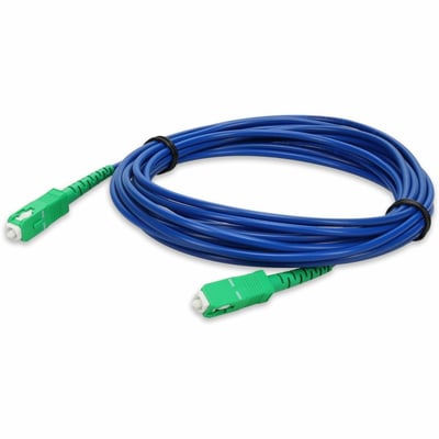 AddOn 3m ASC to ASC Blue OS2 Simplex Armored OFNR (Riser-Rated) SMF Fiber Patch Cable