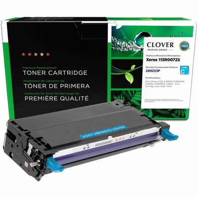 Clover Imaging Remanufactured High Yield Cyan Toner Cartridge for Xerox 113R00723