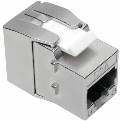 Tripp Lite by Eaton Keystone Jack Cat6a/Cat6/Cat5e RJ45 Shielded Dust Cap - Toolless PoE/PoE+ Compliant TAA