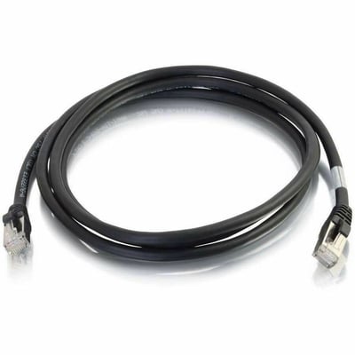 Quiktron Q-Series Patch Cords, CAT6A Shielded, Booted, Black, 5 FT