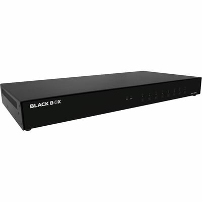 Black Box KVM Switch, NIAP 4.0 Certified - 8-Port, Single-Monitor, DisplayPort, CAC