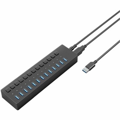 13 IN 1 USB A 3.0 5GBPS USB HUB CABLE AND DC POWER SUPPLY INCLUDED