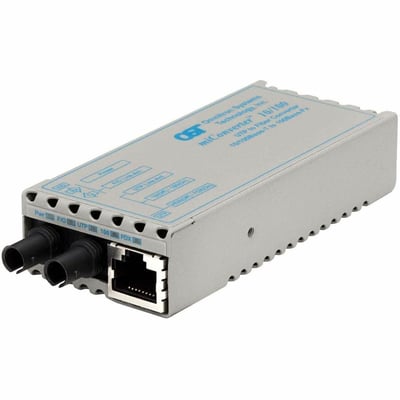 10/100+ ETHERNET MEDIA CONVERTE R ST MM 1310NM 5KM NO PWR