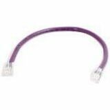 Quiktron Q-Series Patch Cords, Cat5E, Non-Booted, Purple, 3 Ft