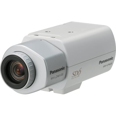 Panasonic Super Dynamic 6 WV-CP620 Surveillance Camera - Color, Monochrome - White