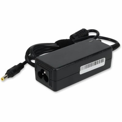 AddOn 6ft HP 496813-001 Compatible 30W 19V at 1.58A Black 4.0 mm x 1.7 mm Laptop Power Adapter and Cable