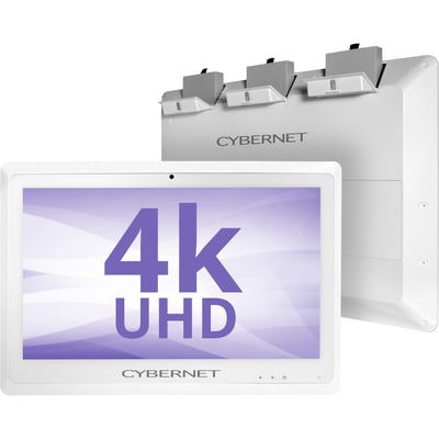 Cybernet CyberMed S S24K All-in-One Computer - Intel Core i5 6th Gen i5-6200U - 8 GB - 128 GB SSD - 23.6" 4K UHD Touchscreen - Desktop - White