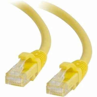 Quiktron Q-Series Patch Cords, Cat6, Booted, Yellow, 12 Ft