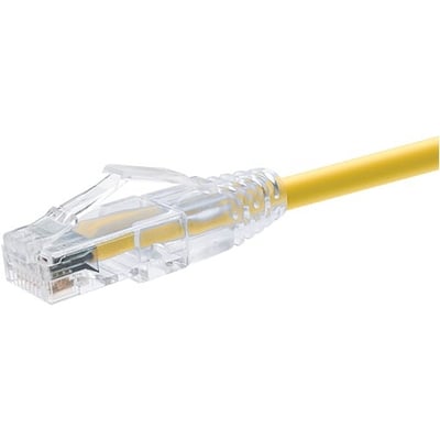 UNC GROUP 30 FOOT CAT6 SNAGLESS CLEARFIT PATCH CABLE YELLOW -  CAT6 PATCH CABLE