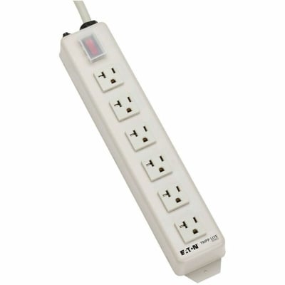 Tripp Lite by Eaton Power It! 6-Outlet Power Strip 15 ft. (4.57 m) Cord 5-20P Plug Metal Housing