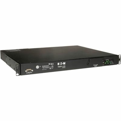 Tripp Lite by Eaton PDU 3.8kW Single-Phase Local Metered Automatic Transfer Switch PDU Two 200-240V C20 Inlets 8 C13 & 2 C19 Outputs 1U TAA