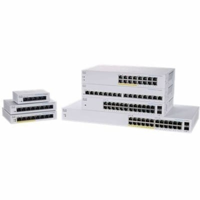 CBS110 UNMANAGED 24-PORT GE, 2X1G SFP SHARED REMANUFACTURED