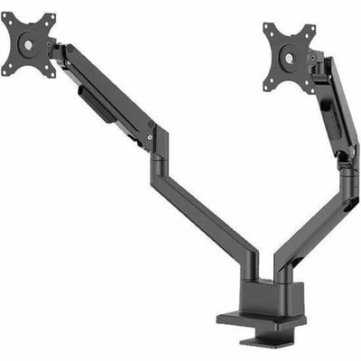 NEXT DESK MOUNT 2 SCREEN TOPFIX CLAMP/GROMMET BLACK
