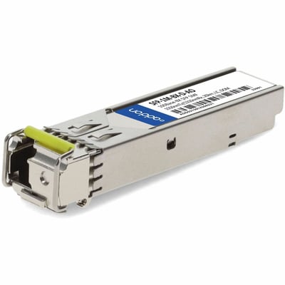 AddOn MSA and TAA Compliant 100Base-BX SFP Transceiver (SMF, 1550nmTx/1310nmRx, 20km, LC, DOM)