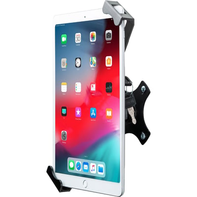 CTA Digital Compact Security Wall Mount for 7-14 Inch Tablets, including iPad 10.2-inch (7th/ 8th/ 9th Generation)