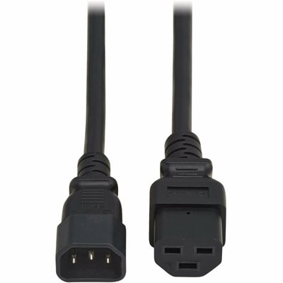 POWER CORD C14 C21 HEAVY-DUTY 15A 250V 14 AWG 3FT BLACK