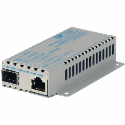 10/100/1000 POE/PD MEDIA CONVER TER SFP -40 TO 60C AC PWR MTG BRKT