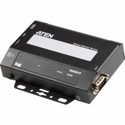 ATEN 1-Port RS-232/422/485 Secure Serial Device Server with PoE