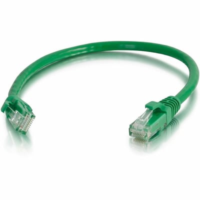 Quiktron Q-Series Patch Cords, CAT5E, Booted, Green, 20 FT