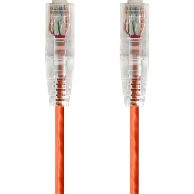 SLIMRUN CAT6 UTP CABLE-14FT ORANGE