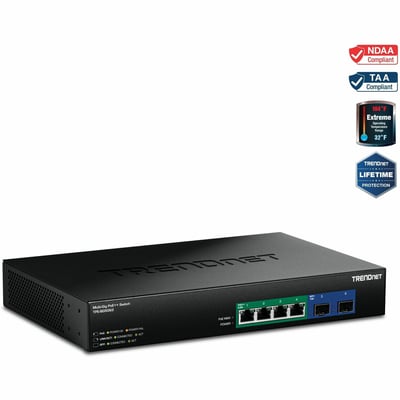 6-PORT 2.5G GAN POWER POE++ SW ITCH WITH 10G SFP+ PORT 240W