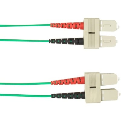 Black Box Colored Fiber OM3 50/125 Multimode Fiber Optic Patch Cable - OFNR PVC