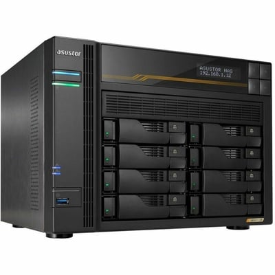 LOCKERSTOR GEN3 AS6808T 8 BAY AMD QUOD CORE CPU 2 USB 4+10GBE